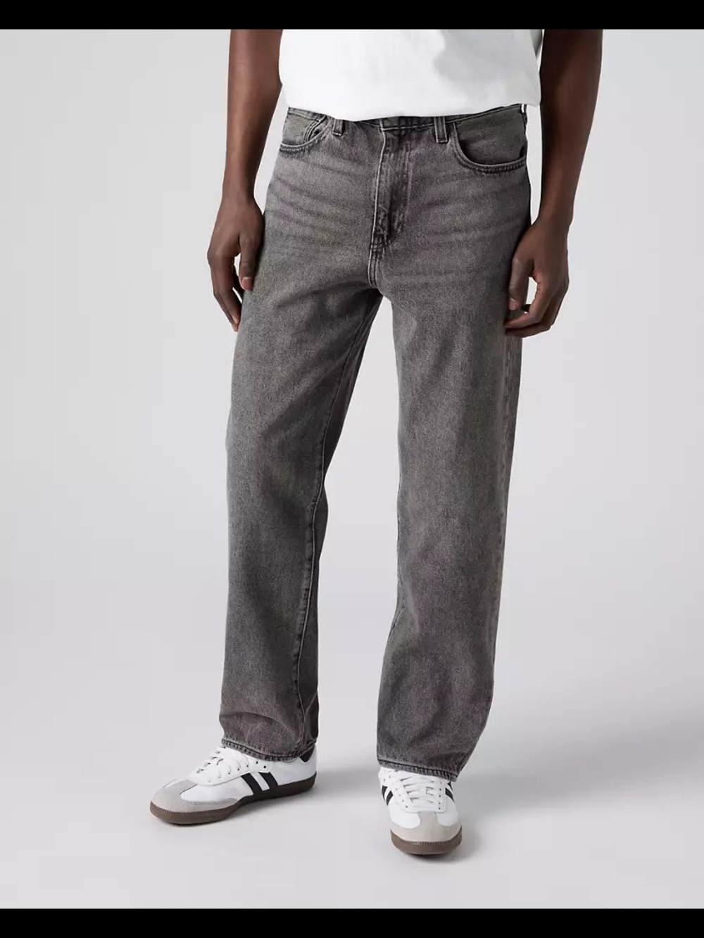 Levis Dark Grey Wash 568 Loose Jeans